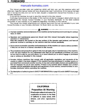 PC400LC-6(JPN)-EXCEL S/N 32250-UP Operation manual (English)