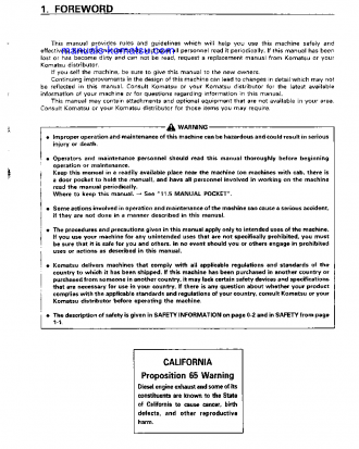 D20A-7(JPN) S/N 80805-UP Operation manual (English)