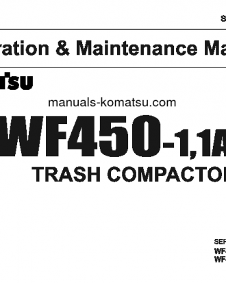 WF450T-1(JPN) S/N 10001-UP Operation manual (English)