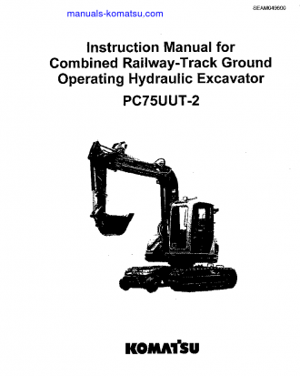 PC75UUT-2(JPN) Operation manual (English)