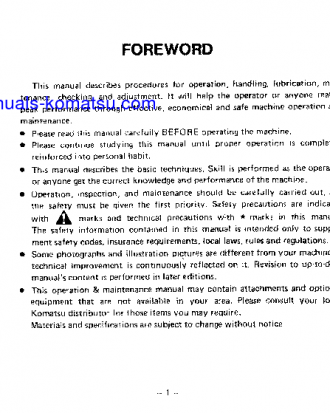 HD465-3(JPN) S/N 2190-UP Operation manual (English)