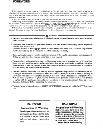 PC120-6(JPN) S/N 70001-UP Operation manual (English)
