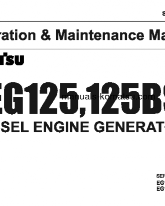 EG125-2(JPN) S/N 4001-UP Operation manual (English)