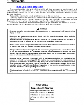 PC400LC-6(JPN)-PIPE LOOPER SPEC, EXCEL S/N 32933-UP Operation manual (English)