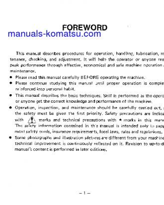 EC260Z-1(JPN) S/N 1015-UP Operation manual (English)