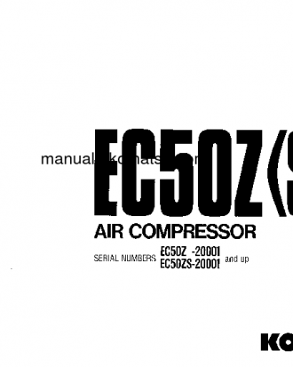 EC50ZS-5(JPN) S/N 20001-UP Operation manual (English)