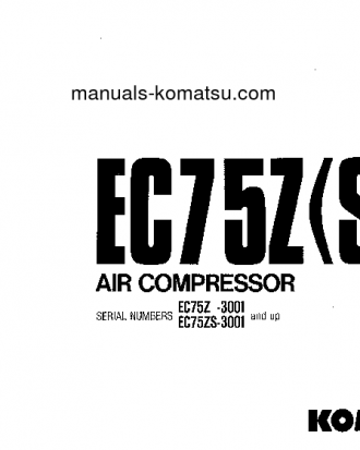 EC75ZS-3(JPN) S/N 3001-UP Operation manual (English)