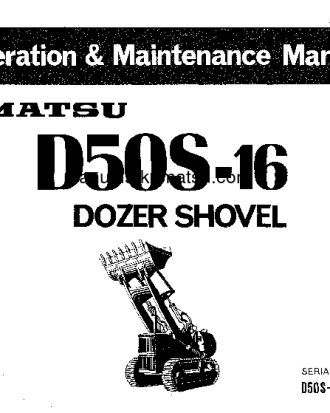 D50S-16(JPN) S/N 68001-UP Operation manual (English)