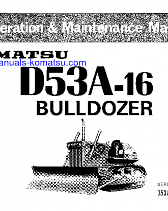 D53A-16(JPN) S/N 68002-UP Operation manual (English)