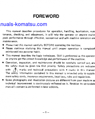 D53A-16(JPN) S/N 68002-UP Operation manual (English)