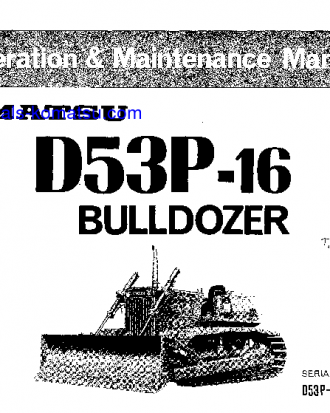 D53P-16(JPN) S/N 68002-UP Operation manual (English)