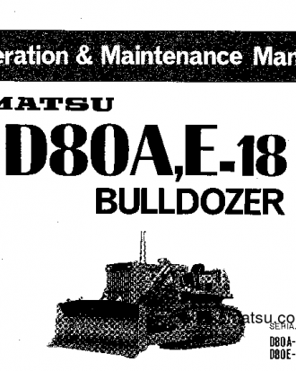 D80E-18(JPN) S/N 25401-UP Operation manual (English)