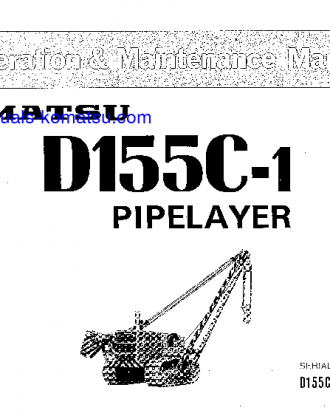 D155C-1(JPN) S/N 21739-UP Operation manual (English)