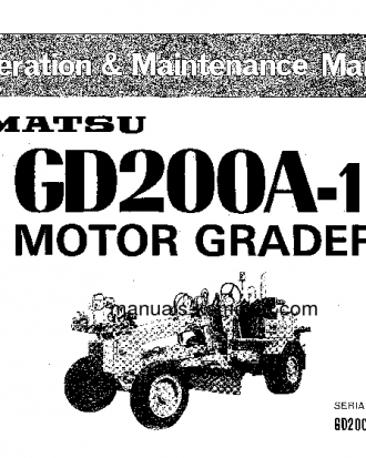 GD200A-1(JPN) S/N 2001-UP Operation manual (English)