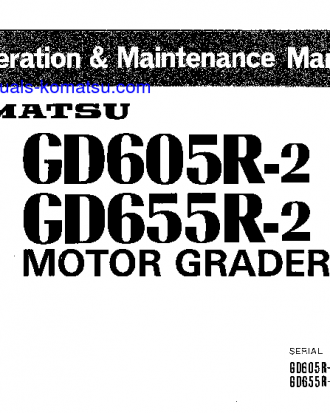 GD655R-2(JPN) S/N 43001-UP Operation manual (English)