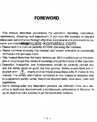 GD505A-2(JPN) S/N 60038-UP Operation manual (English)