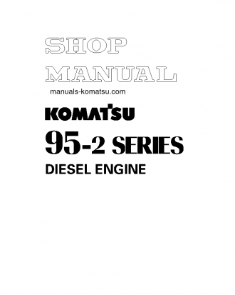 4D95LE-2(JPN) Shop (repair) manual (English)
