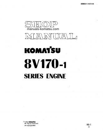 8V170-1(JPN) S/N ALL Shop (repair) manual (English)