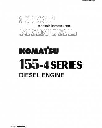 S6D155-4(JPN) S/N ALL Shop (repair) manual (English)