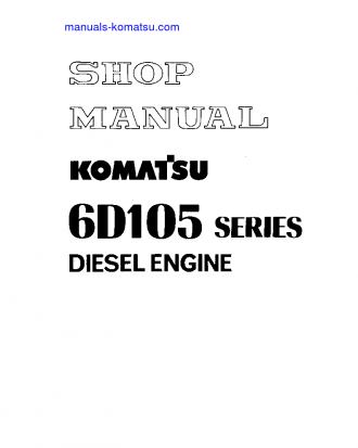 6D105-1(JPN) S/N ALL Shop (repair) manual (English)