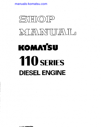 S6D110-1(JPN) Shop (repair) manual (English)