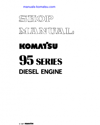 3D95S-W-1(JPN) Shop (repair) manual (English)