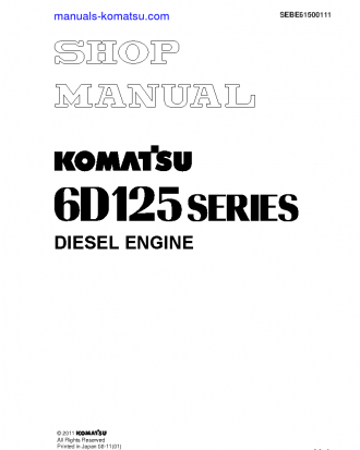6D125-1(JPN) Shop (repair) manual (English)