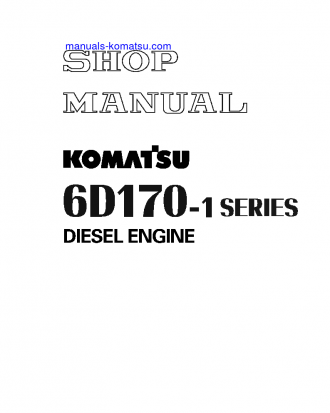 6D170-1(JPN) S/N 10001-UP Shop (repair) manual (English)