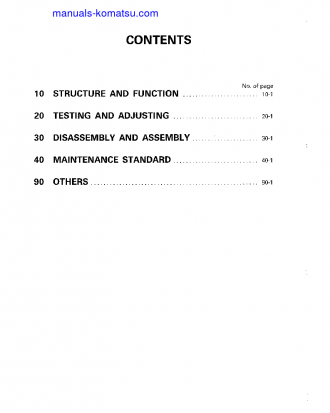WA450-1(JPN) S/N 20001-UP Shop (repair) manual (English)
