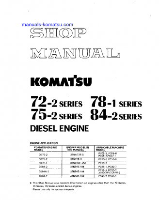 3D84N-2(JPN) S/N ALL Shop (repair) manual (English)