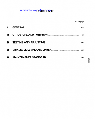 LW80-1(JPN) S/N 10001-UP Shop (repair) manual (English)