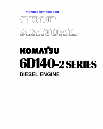 SA6D140-2(JPN) S/N 11001-UP Shop (repair) manual (English)