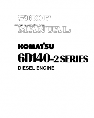 SAA6D140-2(JPN) S/N ALL Shop (repair) manual (English)