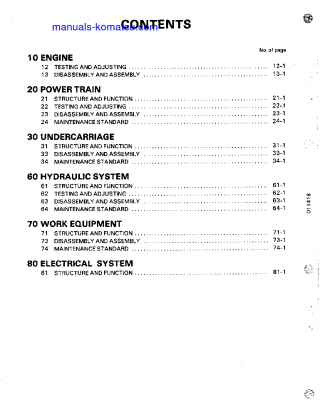 D31E-18(JPN) S/N 40001-UP Shop (repair) manual (English)