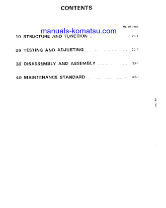 PW05-1(JPN) S/N 1001-UP Shop (repair) manual (English)