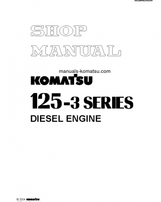 6D125E-3(JPN) S/N ALL Shop (repair) manual (English)