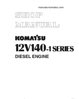 SAA12V140-1(JPN) S/N 10001-UP Shop (repair) manual (English)