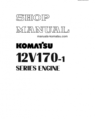 12V170-1 SERIES(JPN) Shop (repair) manual (English)
