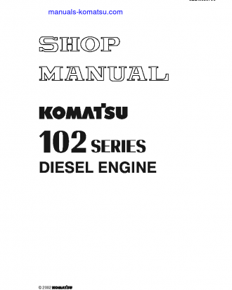 102 SERIES(BRA) Shop (repair) manual (English)