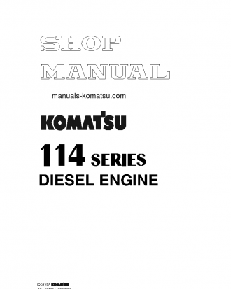 114 SERIES(BRA) Shop (repair) manual (English)