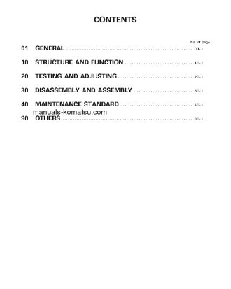 D21A-8(JPN) S/N 83001-UP Shop (repair) manual (English)