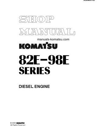 4D84E-5(JPN) S/N ALL Shop (repair) manual (English)