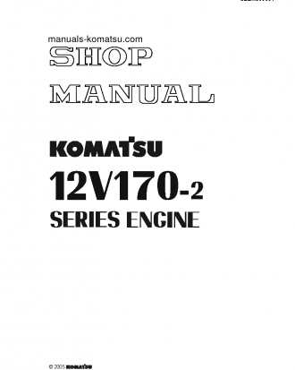 12V170E-2(JPN) S/N ALL Shop (repair) manual (English)