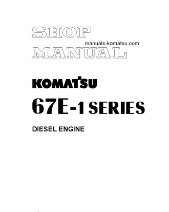 3D67E-1(JPN) S/N ALL Shop (repair) manual (English)