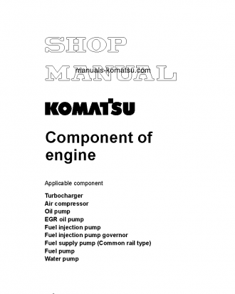 ENGINE COMP(JPN)-NENTS S/N ALL Shop (repair) manual (English)