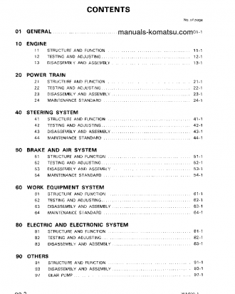 WA400-1(JPN) S/N 10001-UP Shop (repair) manual (English)
