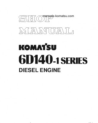 6D140-1(JPN) S/N ALL Shop (repair) manual (English)