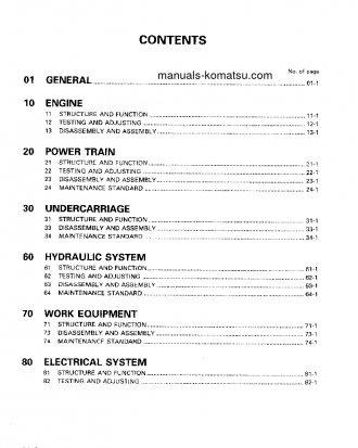 D58E-1(JPN) S/N 80888-UP Shop (repair) manual (English)
