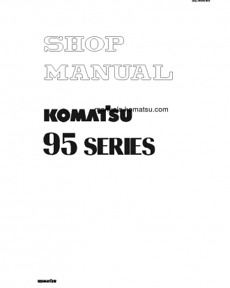 S4D95LWE-5(DEU) S/N ALL Shop (repair) manual (English)
