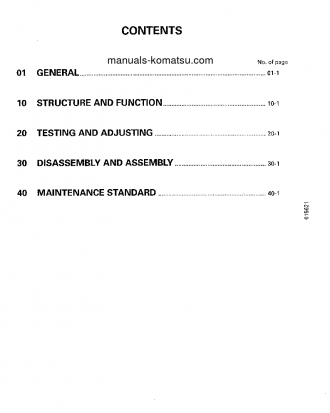 D85C-21(JPN) S/N 36551-UP Shop (repair) manual (English)